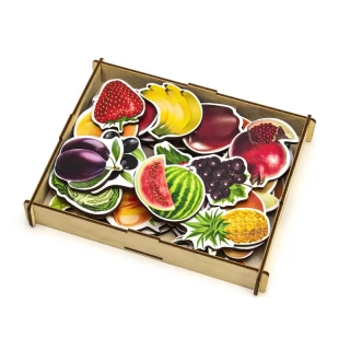 Набор WOODLAND Овощи, фрукты, ягоды (дер.коробка) 