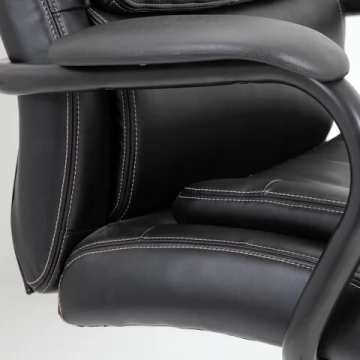 Кресло офисное BRABIX PREMIUM "Heavy Duty HD-004", НАГРУЗКА до 200 кг, экокожа, черно