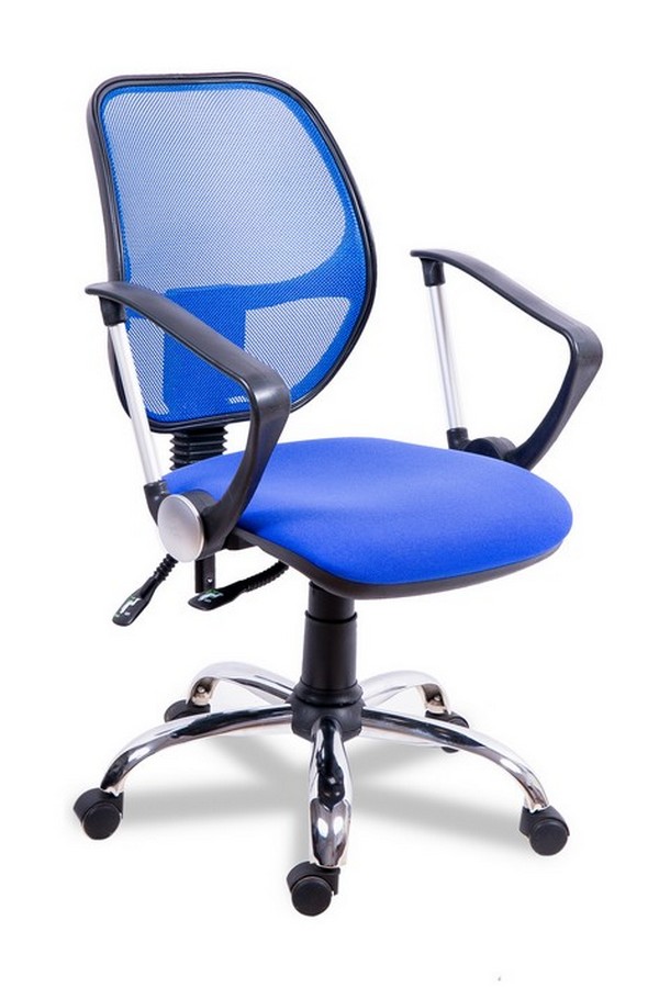 Компьютерное кресло "Марс", хром.покрытие,текстиль/сетка  на выбор 