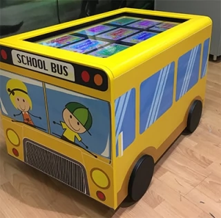 Интерактивный сенсорный стол Автобус кубик(напольный)