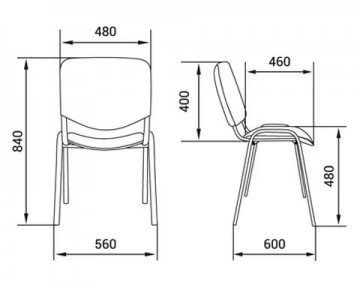 Стул ИЗО хром