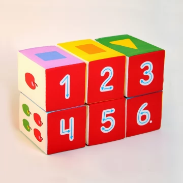 Кубики МЯКИШИ Три Кота математика