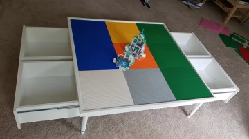 Стол для LEGO 120*120 с ящиками 