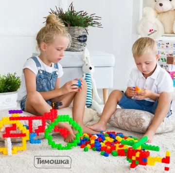 Конструктор ТИМОШКА Пиксели макси 120 деталей 
