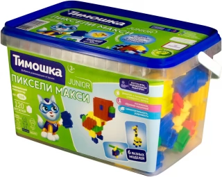 Конструктор ТИМОШКА Пиксели макси 120 деталей 