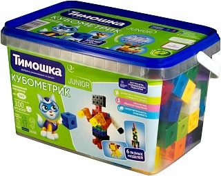 Конструктор ТИМОШКА Кубометрик 100 деталей 