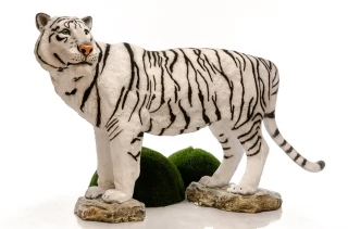 Садовая фигура Тигр черно-белый