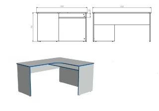 Стол письменный угловой