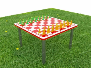 Стол развивающий игровой «Шахматы-шашки» из Экопластика Petra ® 