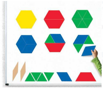 92857 Развивающая игрушка "Магнитные блоки" (геометрические, демонстрационный материал, 47 элементов)