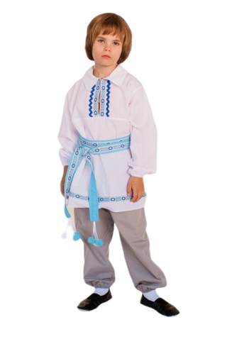Белорусский народный костюм (мальчик) (рубаха + штаны + кушак)