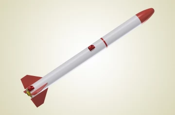 Пусковое устройство для твердотопливных ракет КЗ МАКС, оборудованный приемной радиостанцией 