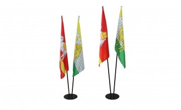 Подставка металлическая с основанием Диск 2 штока 2,5 м