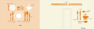 Комплект резных стендов для оформления пространства столовой