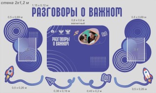Комплект резных стендов "Разговоры о важном"