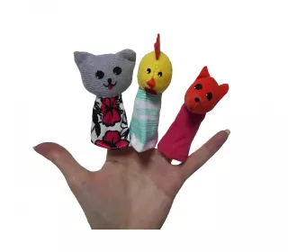 ПАЛЬЧИКОВЫЙ ТЕАТР КОТ, ПЕТУХ И ЛИСА (НАИВНЫЙ МИР)